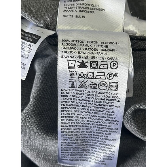 Levi’s Standard Shirt Mens XL Charcoal, Gray Denim-Look Core Workwear. - Picture 9 of 10